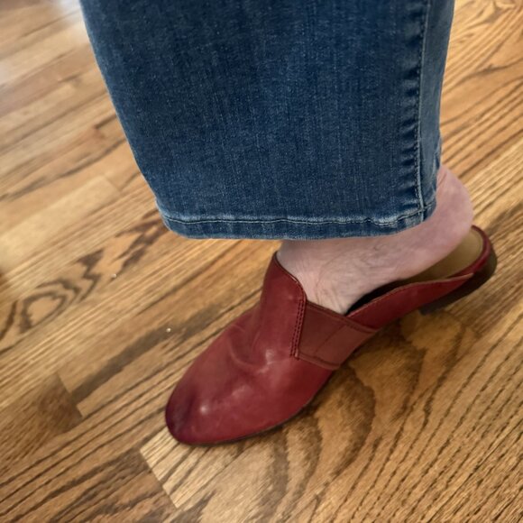 Frye Terri Gore Red Clay leather mules - Picture 10 of 12